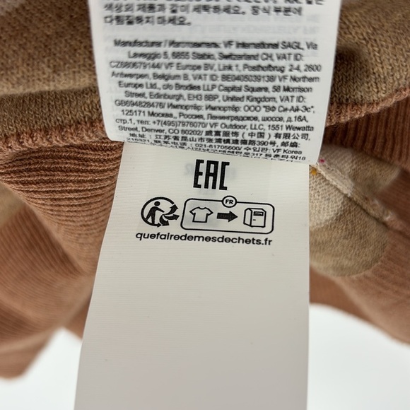 Smartwool Edgewood Boyfriend Striped Crewneck Sweater Almond Women’s Size Medium - Picture 7 of 10